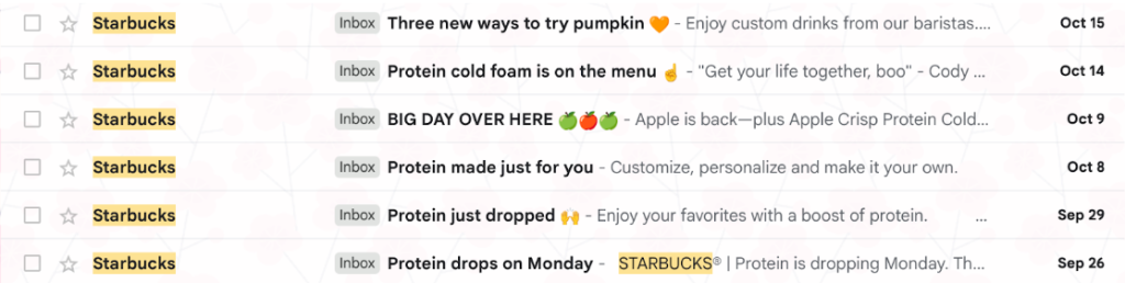 New Product Examples: Starbucks Protein Cold Foam & RXBAR High Protein Bars